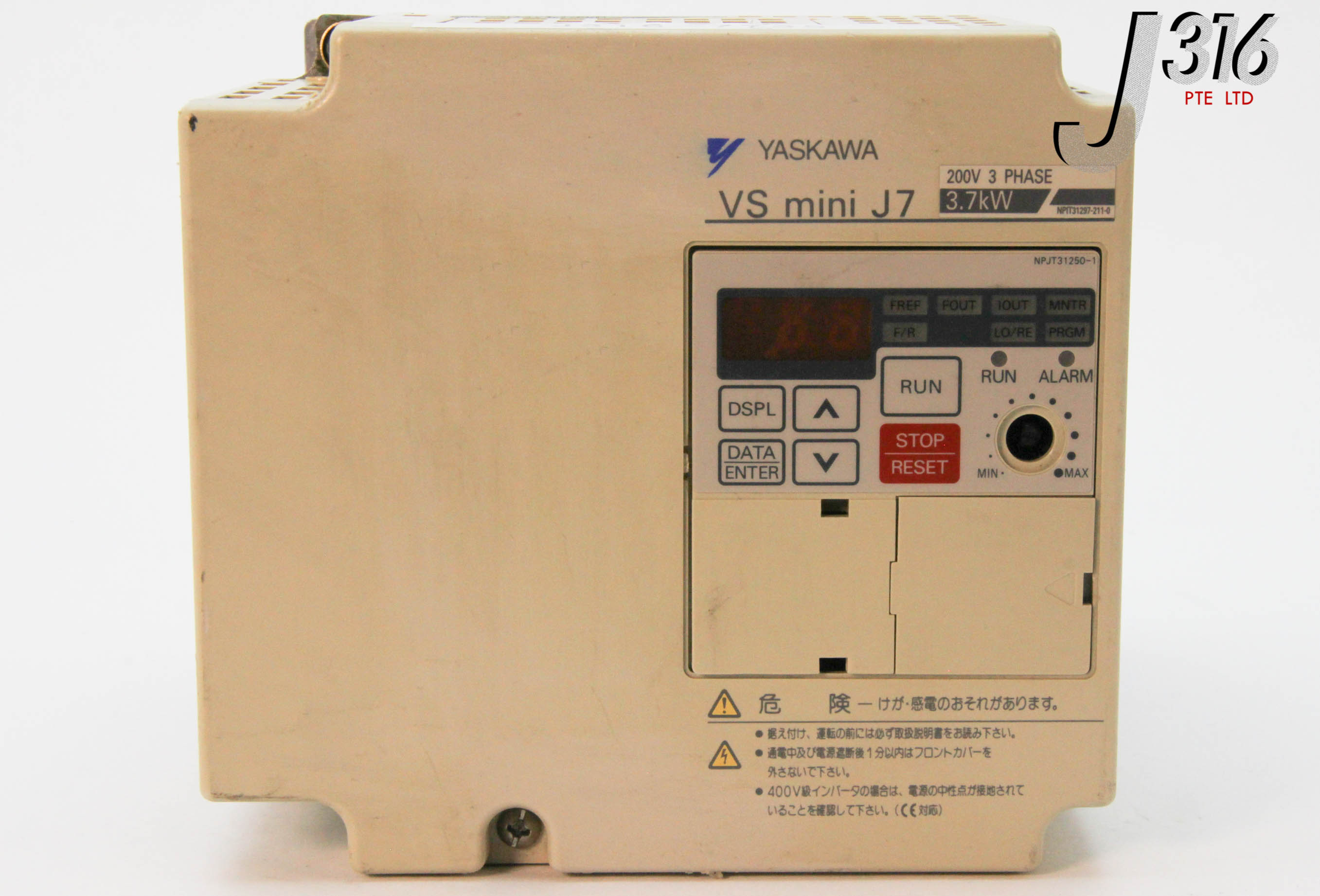 7635 YASKAWA VS MINI J7 200V 3 PHASE 3.7KW CIMR-J7AA23P7